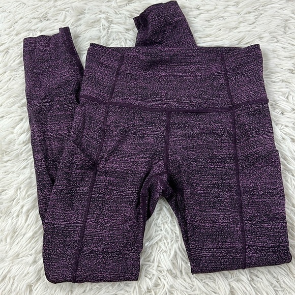 Lululemon Fast & Free 7/8 Tight II (Nulux 25") Salt Dark Mystic Black - Picture 1 of 7